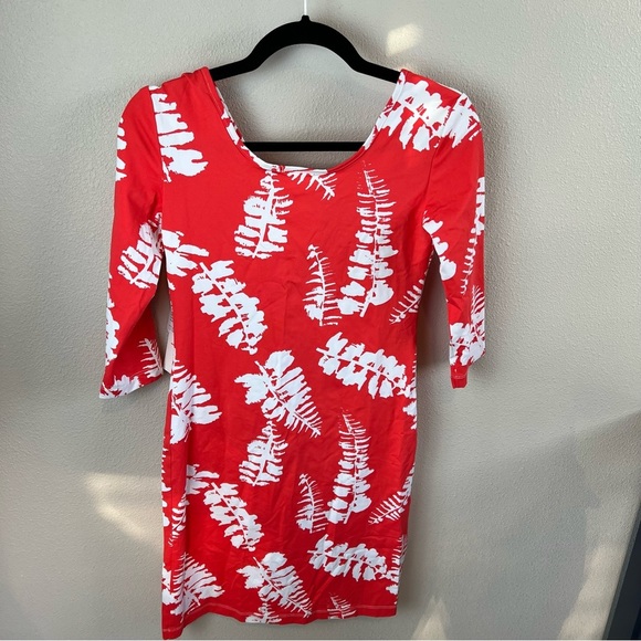 New Persifor Kilpatrick Dress Fiddlehead Cayenne Red NWT - Picture 9 of 9